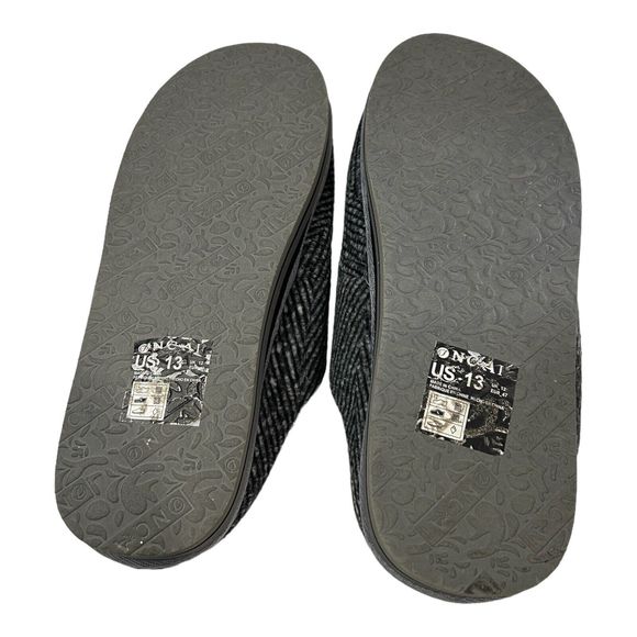 ONCAI Mens Clog Slippers with Arch Support Stripe Faux Fur Cotton-Blend... - Picture 3 of 3